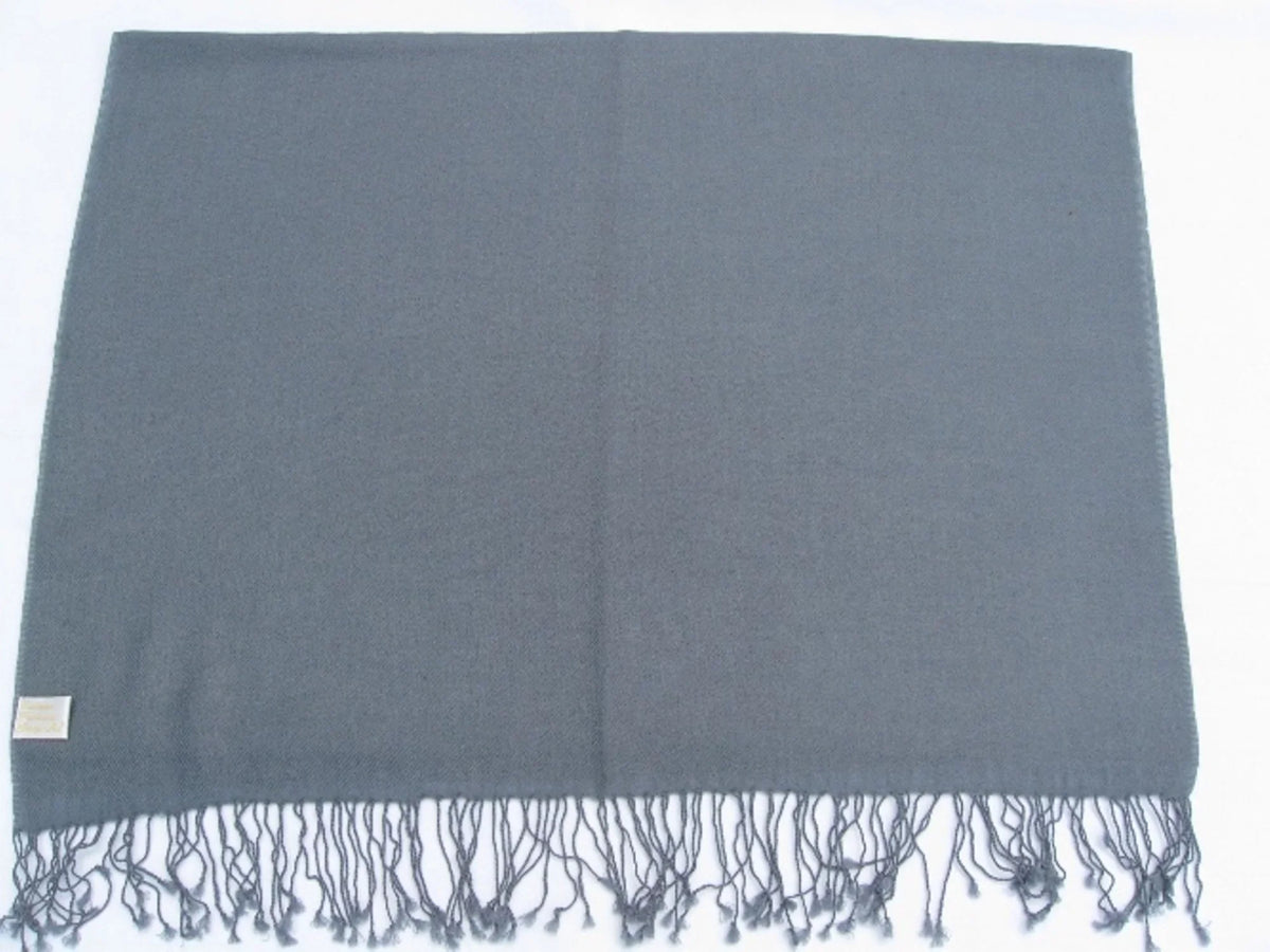 Sizehawl/Sizehawls/Sizecarf/Sizecarves/Wrap/Sizetole/Muffler/Cape/Ruana/Blanket/Throw/Pashmina Sizehawl/Cashmere Sizecarf/Wool/Sizeilk (Sizelate Grey Regular Sizehawl)