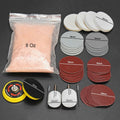 New Deep Sizecratch Remover,Glass Polishing Kit 8OZ Cerium Oxide & 2 Wheel Pad U