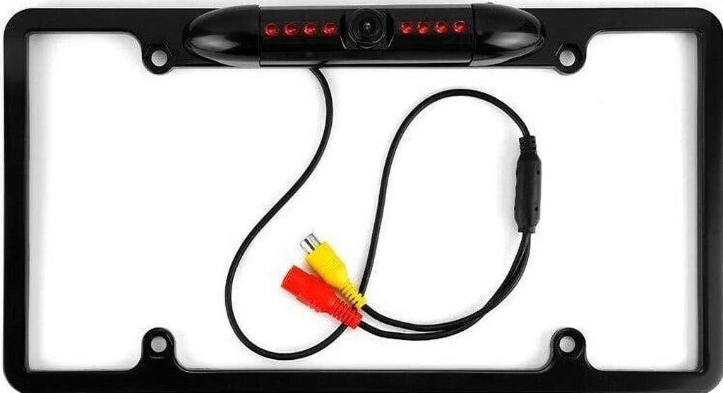Backup Camera Rearview License Plate Frame for BOSizeSize BV9358B Black