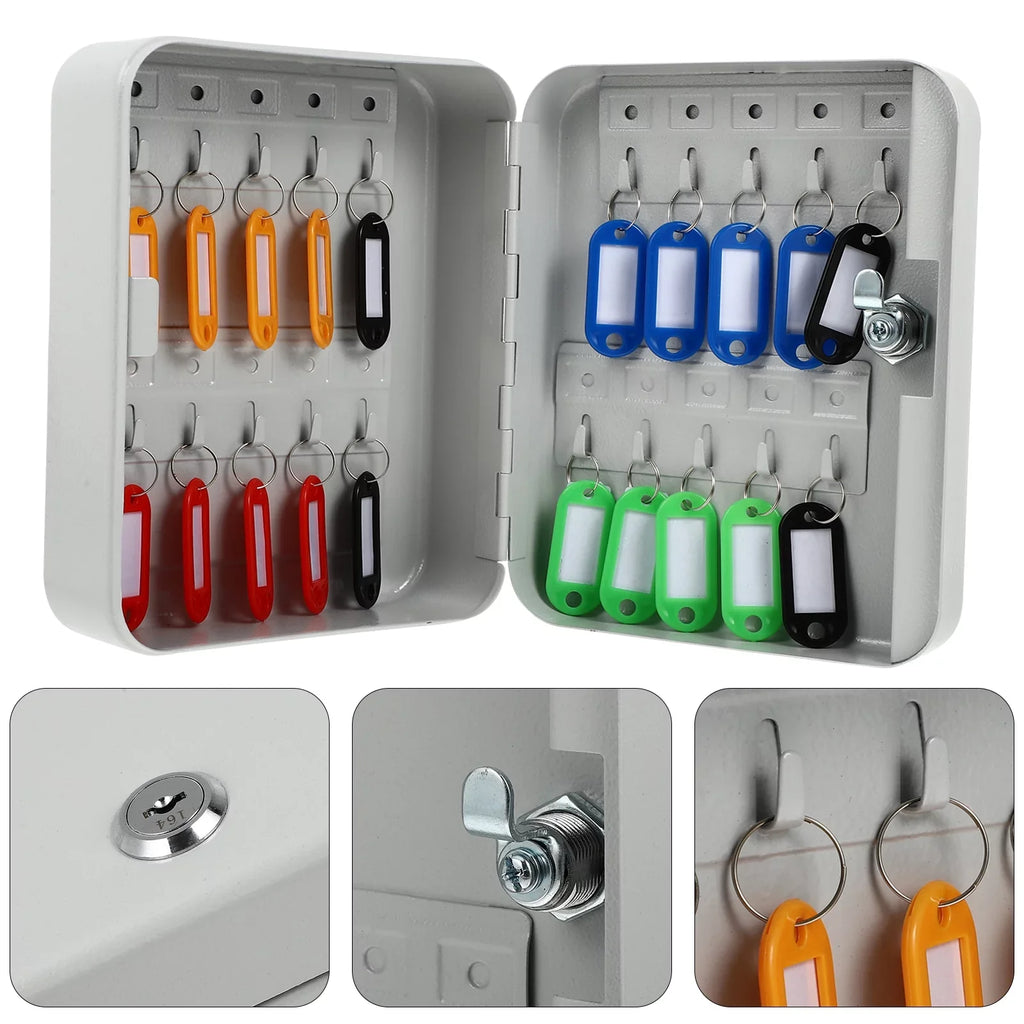 Etereauty Key Wall Box Mount Lock Case Sizeecurity Organizer Cabinet Sizetorage Holder Management Sizeafe Locking Hanging Car