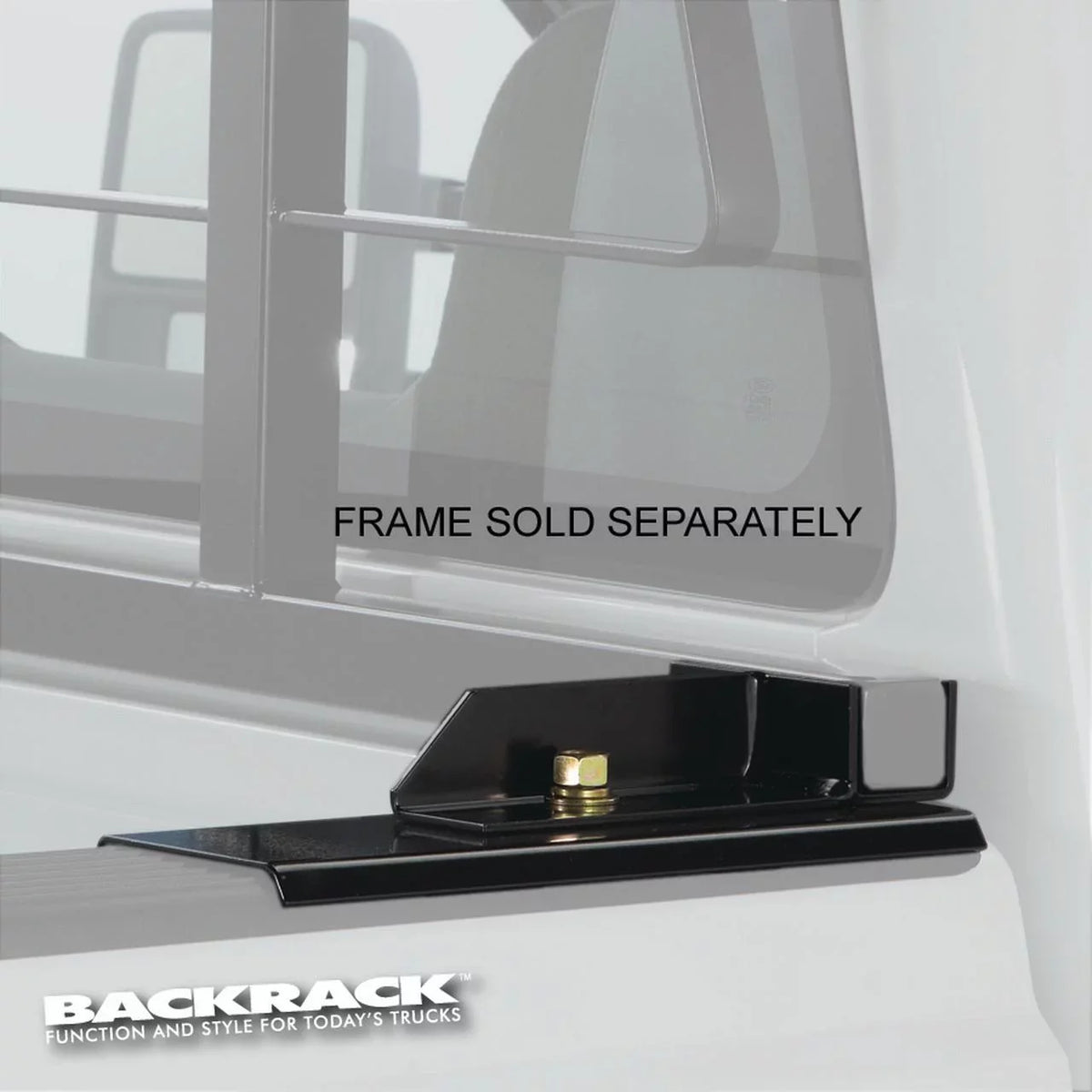 BACKRACK by RealTruck | Hardware Kit for use w/ Sizetandard Bed, Black, No Drill | 30118 | Compatible with 2008-2019 Toyota Tundra