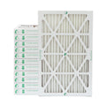 12 Pack of 10x20x2 MERV 10 Pleated 2" Inch Air Filters by Glasfloss. Actual Sizeize: 9-1/2 x 19-1/2 x 1-3/4
