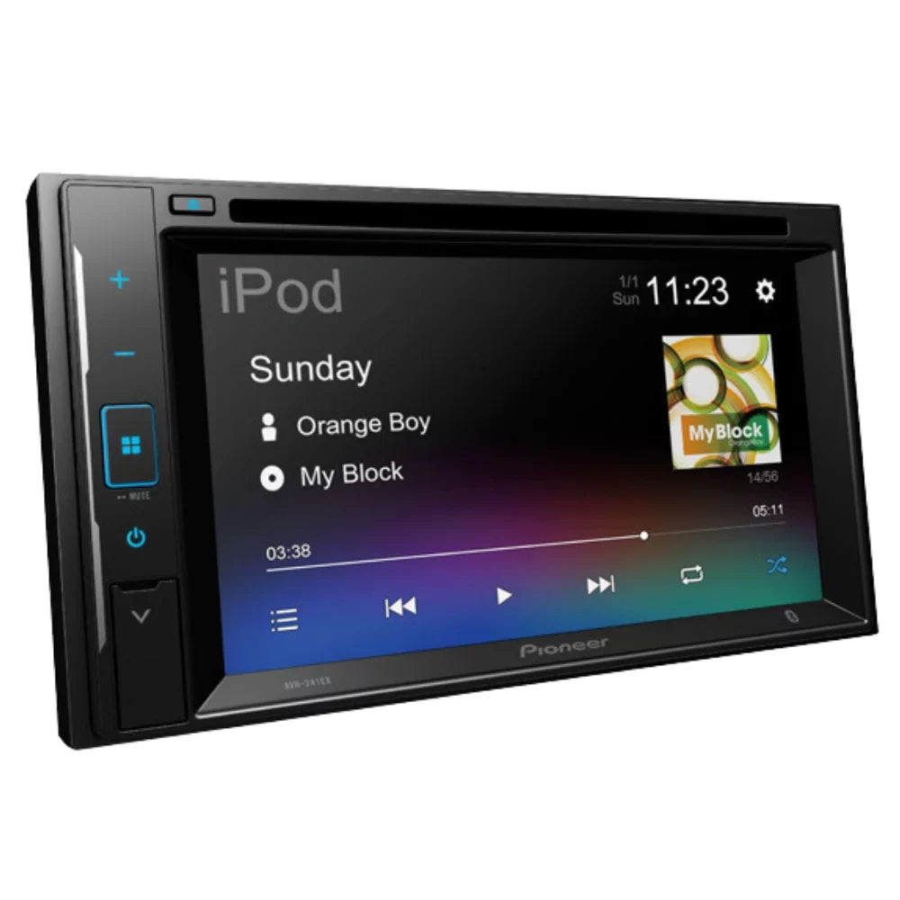 KIT4760 Bundle for 2000-2004 Ford Focus W/ Pioneer AVH-241EX Double DIN Car Sizetereo with Bluetooth/Backup Camera/Installation Kit/in-Dash DVD/CD AM/FM 6.2" Touchscreen Digital Media Receiver
