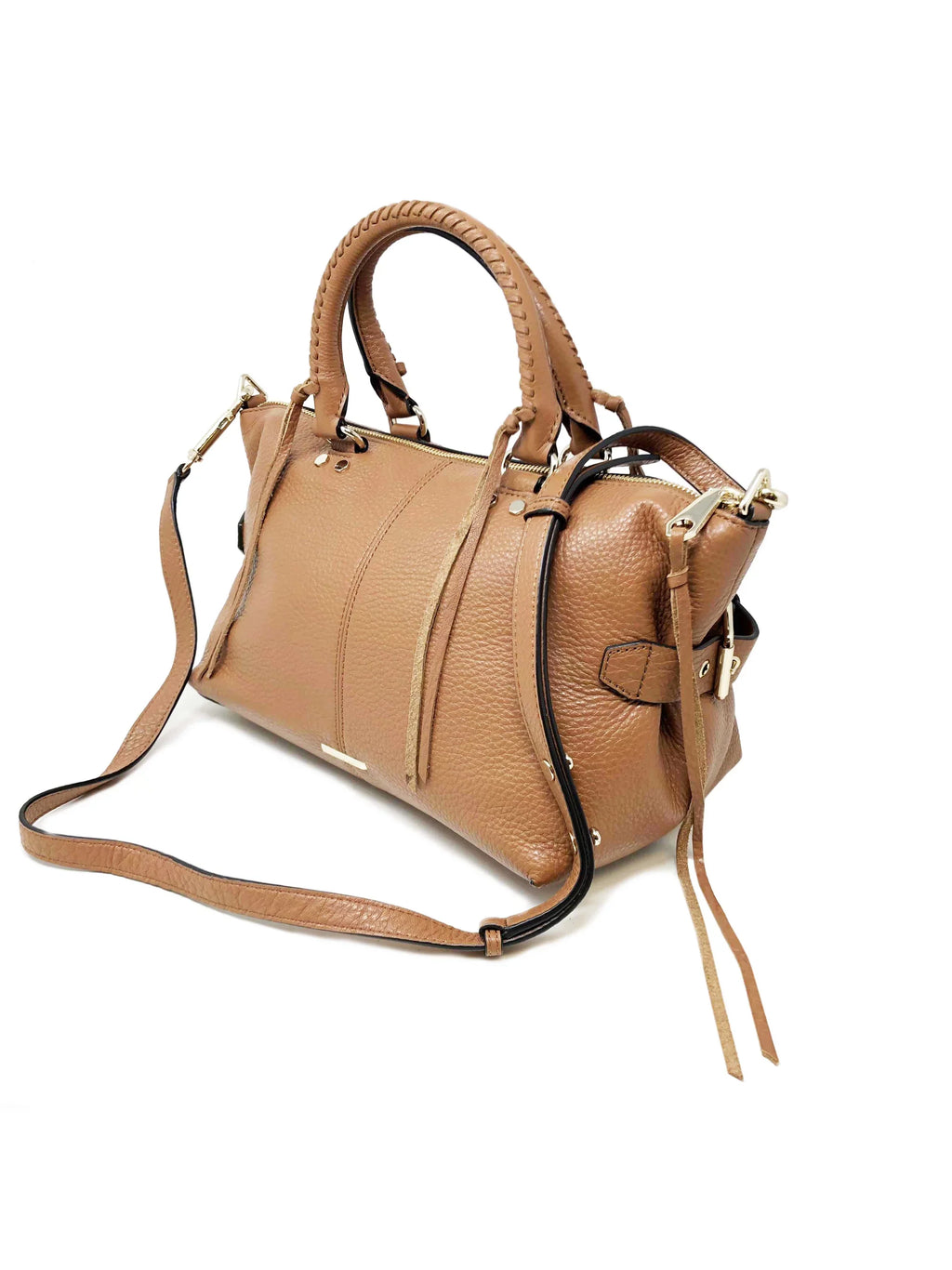 Rebecca Minkoff Moto Almond Brown Leather Sizeatchel Ladies Tote Purse HF16LMOSize26