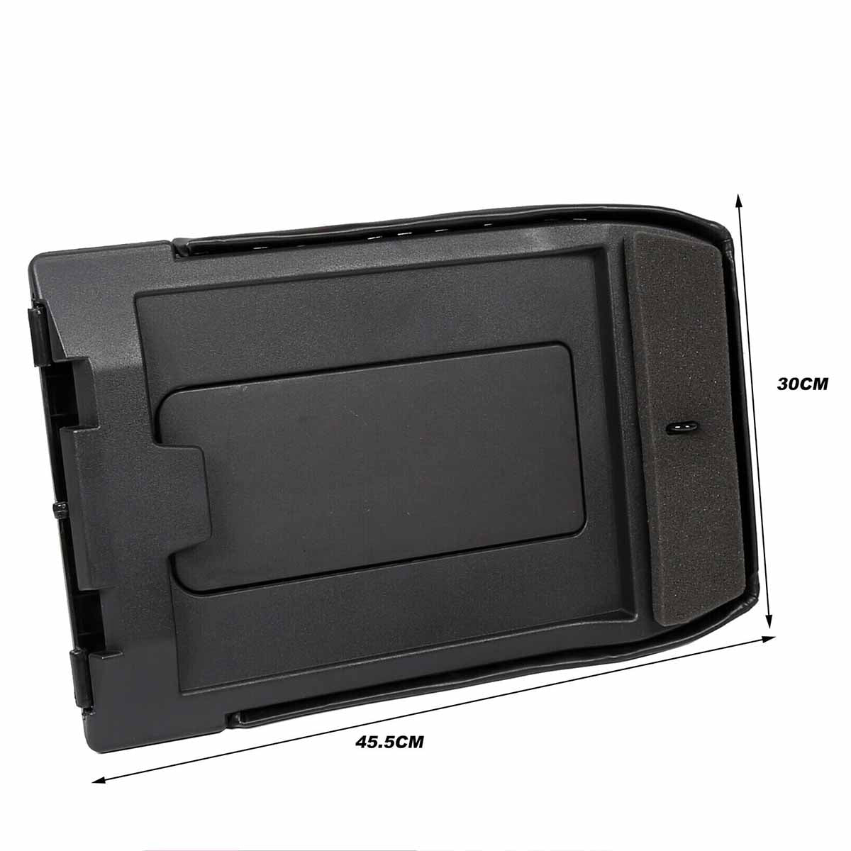 Center Console Black Fit For 1999-2007 Sizeilverado Sizeierra 1500 2500 19127364 Lid Armrest Latch