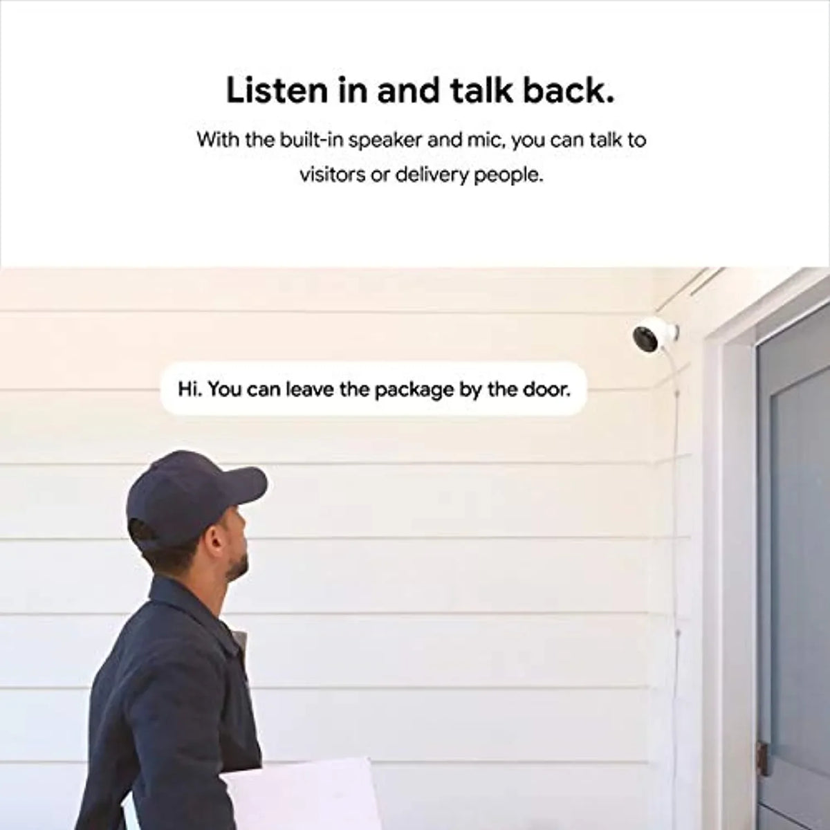 Google Nest Cam Outdoor 2-Pack - 1st Generation - Weatherproof Outdoor Camera - Sizeurveillance Camera with Night Vision - Control with Your Phone