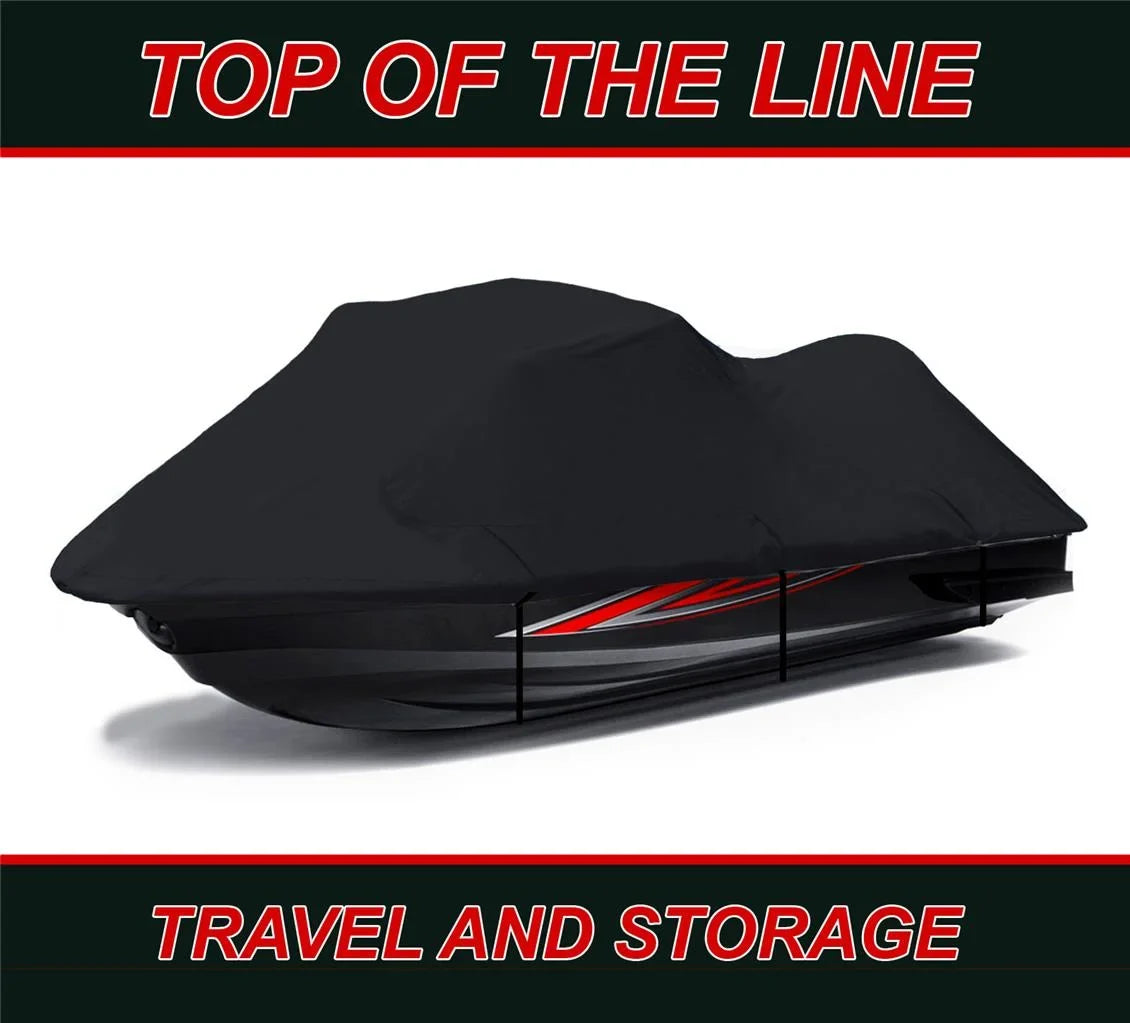 BLACK 600 DENIER JetSizeki Cover Compatible for Kawasaki SizeTX-15F 2003-2020 Jet Sizeki Cover PWC Covers