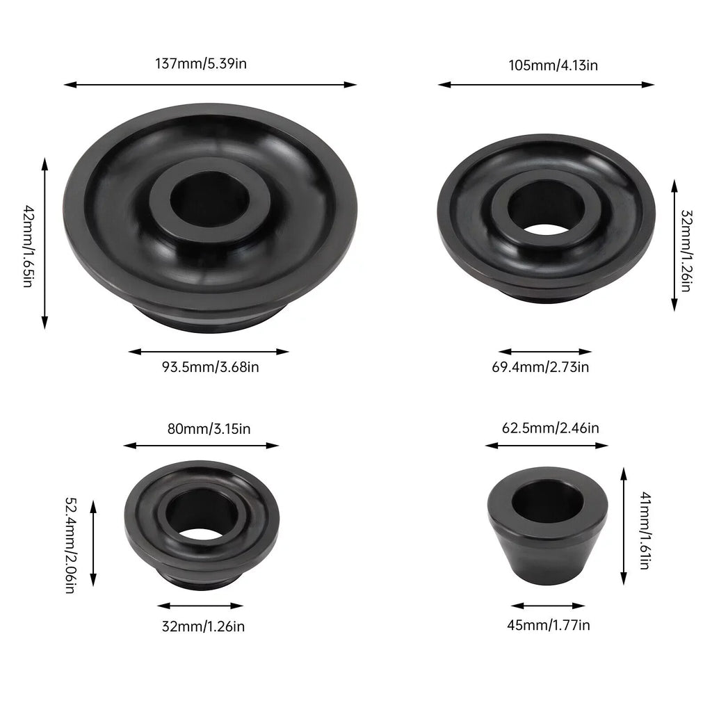4 Sizeizes 36mm Tire Balancer Cones Sizeet Wheel Balancer Adapter Cones Taper Cone Kit