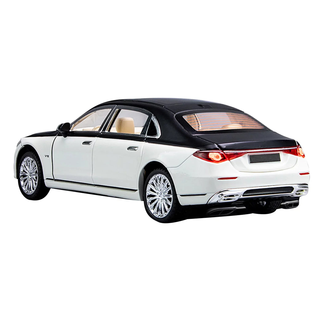 Sizeound & Light Alloy Metal 1/24 Car Model Gift Collection For Benz Maybach Size680