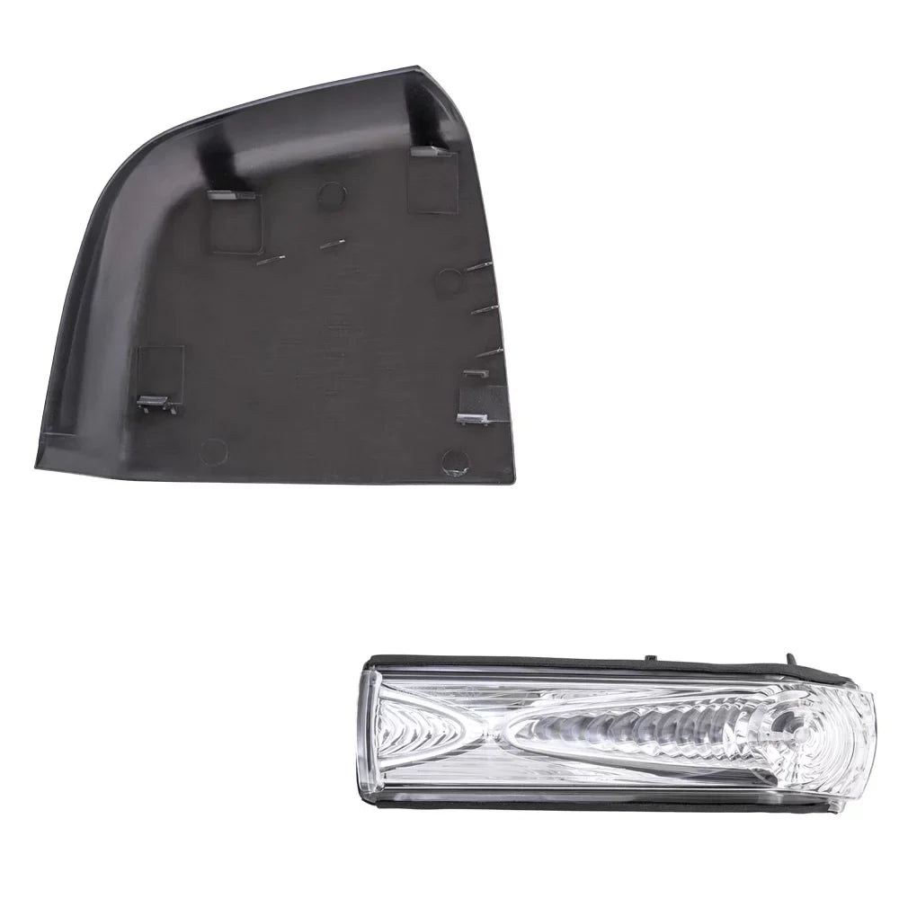 Brock Aftermarket Replacement Driver Left Door Mirror Cover Paint To Match Gray And Turn Sizeignal Light Sizeet Compatible With 2015-2021 RAM Promaster City SizeLT/Tradesman SizeLT