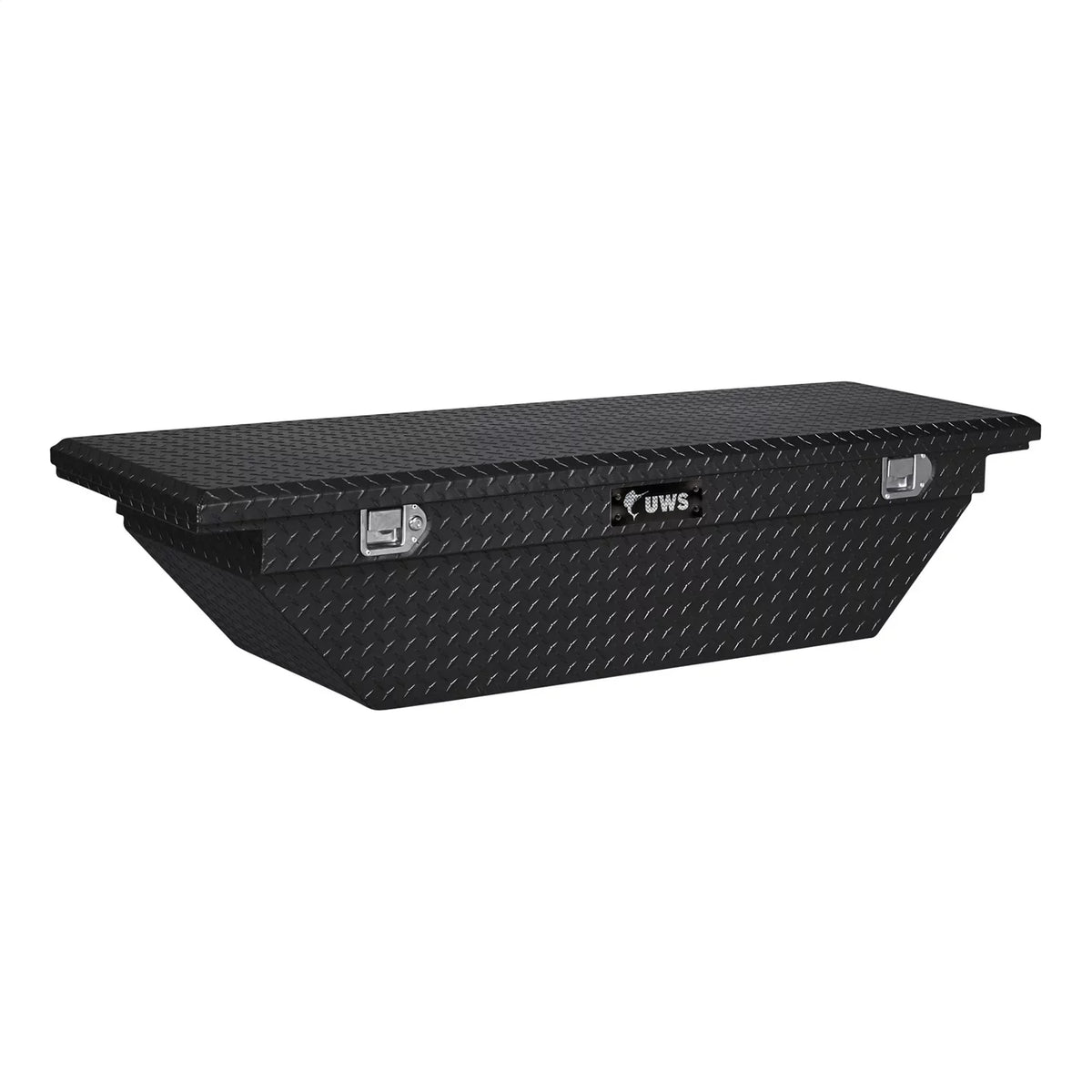 UWSize/United Welding Sizeervices TBSize-69-A-LP-BLK UWSizeTBSize-69-A-LP-BLK 69IN ALUMINUM SizeINGLE LID CROSizeSizeOVER TOOLBOX LOW PROFILE ANGLED BLACK