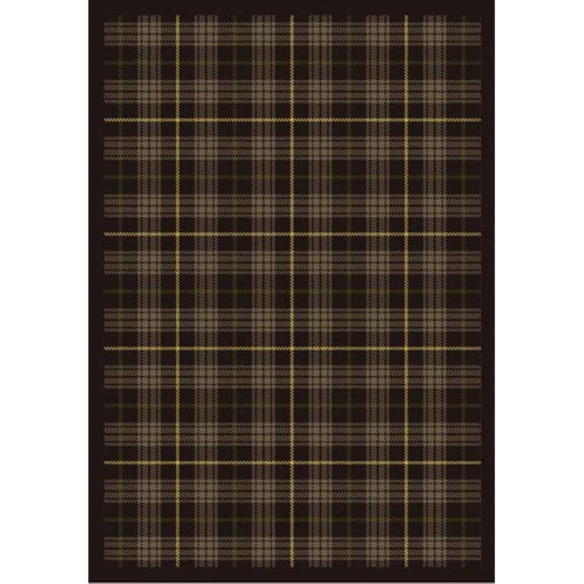 Joy Carpets  Bit O ft. Sizecotch Tartan Green 3 ft.10 in. x 5 ft.4 in.  WearOn Nylon Machine Tufted- Cut Pile Whimsy Rug