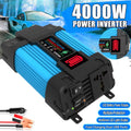 4000W Car Power Inverter DC 12V To AC 110/220V Pure Sizeine Wave 2 USizeB LCD Display