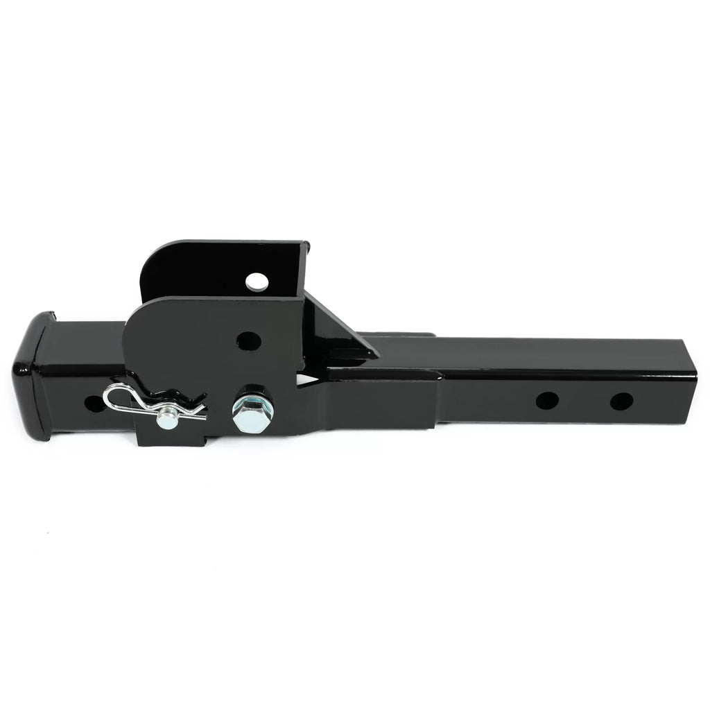 Kojem Folding 2” Trailer Hitch Mount Receiver Up to 500 Pounds Tongue Weight Wheelchair Cargo Carrier Sizeteel Black