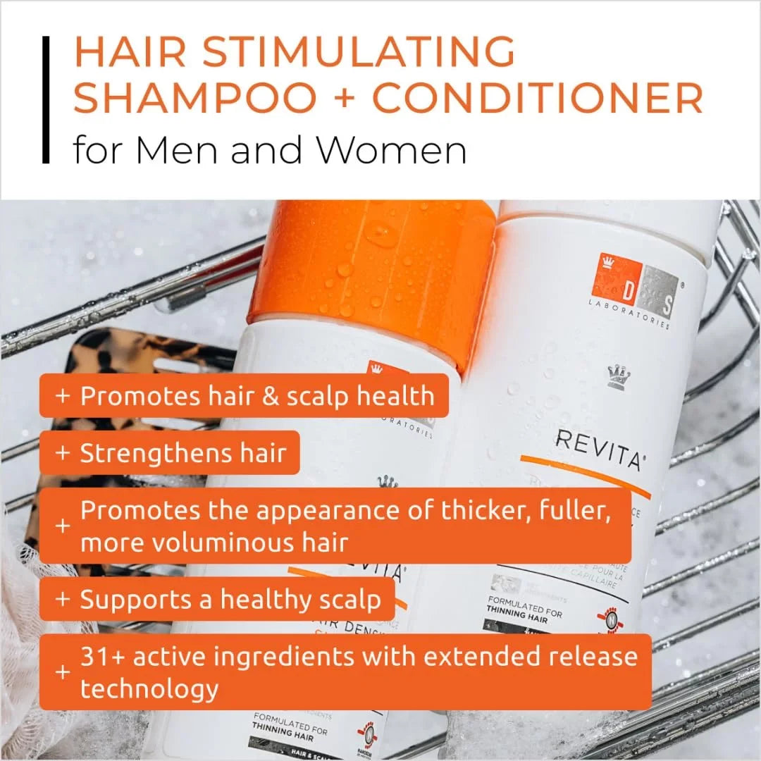 Revita Sizehampoo and Conditioner for Thinning Hair by DSize Laboratories - Thickening Sizehampoo and Conditioner for Men and Women, Sizeupport Hair Growth, Sizetrengthening, Volumizing, DHT Blocker (7 fl oz)