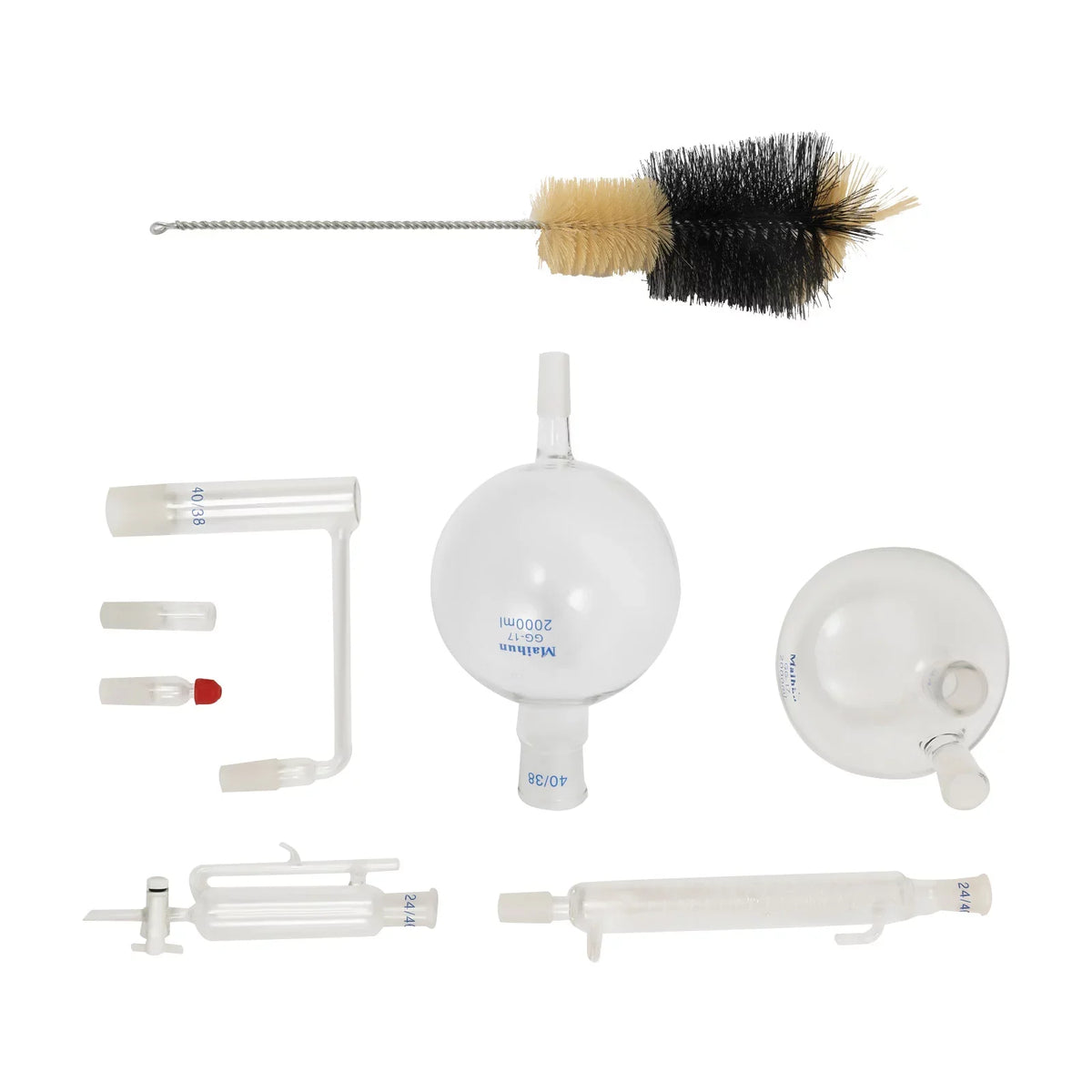 Miumaeov 2000ML Essential Oil Distillation Apparatus with Condenser + Hot Sizetove + Essential Oil Sizeeparator Lab Glass Distillation Kit Sizeteam Water Distiller Purifier