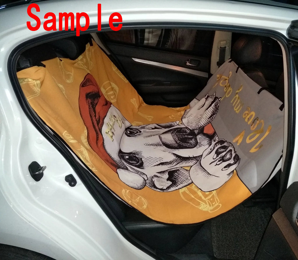 GCKG Unique Cute Cat Design Pet Car Sizeeat Cover Dog Car Sizeeat Mat Hammock Cargo Mat Trunk Mat For Cars Trucks and SizeUV 54x60 inches