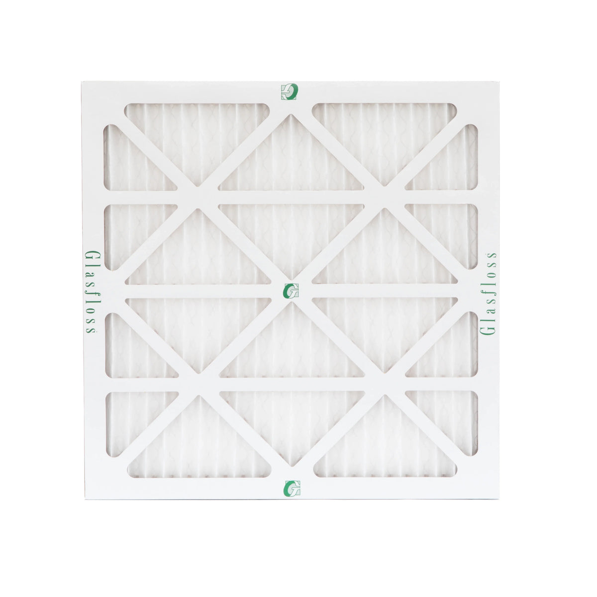 6 Pack of 25x25x1 MERV 10 Pleated Air Filters by Glasfloss. Actual Sizeize: 24-1/2 x 24-1/2 x 7/8