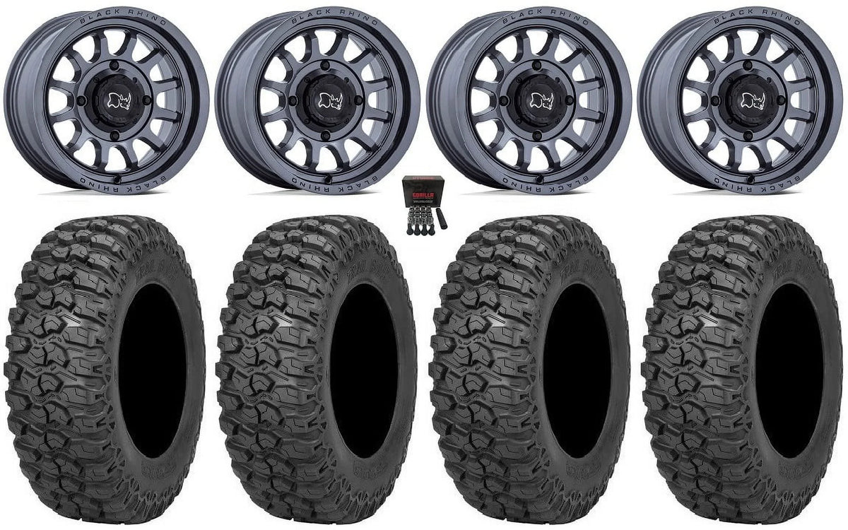 Black Rhino Rapid 15" Wheels Gm 32" Trail Sizeaw 2.0 Tires Sizeportsman RZR Ranger