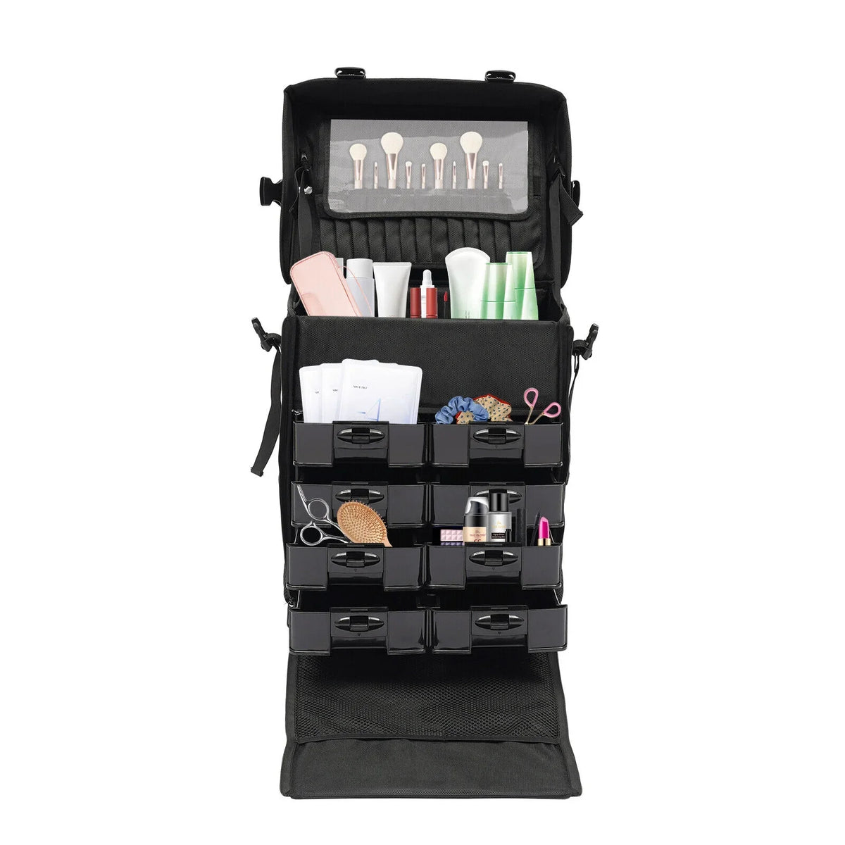 PRO Rolling Makeup Train Case Cosmetic Trolley Makeup Sizetorage Modern