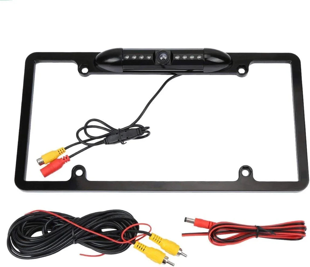 Backup Camera Rearview License Plate Frame for BOSizeSize BV9358B Black