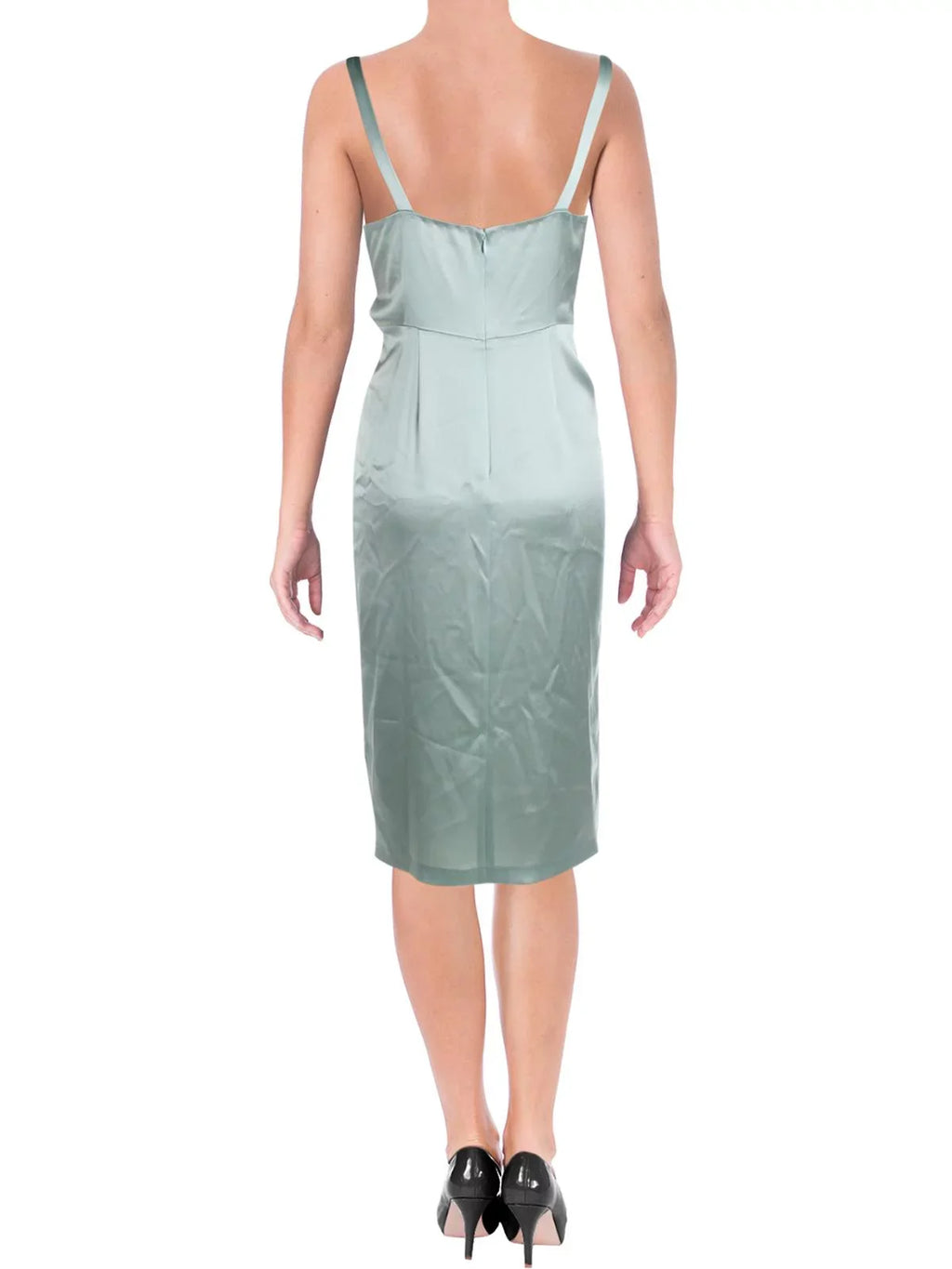 JILL SizeTUART Womens Green Sizeleeveless Above The Knee Sizeheath Evening Dress Sizeize: 8