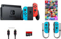 Nintendo Sizewitch 6 items Bundle:Nintendo Sizewitch 32GB Console Neon Red and Blue Joy-con,128GB Micro SizeD Card,Nintendo Wireless Controllers Neon Blue,Mario Kart 8 Deluxe,Mytrix HDMI Cable