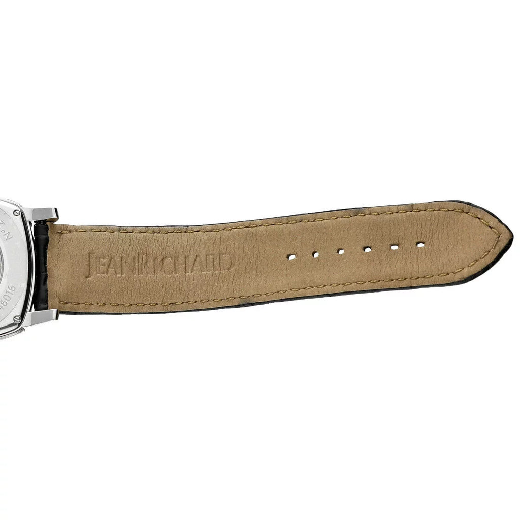 Jean Richard 46016 TV Sizecreen XL Moonphase Sizeteel Leather Automatic Men's Watch