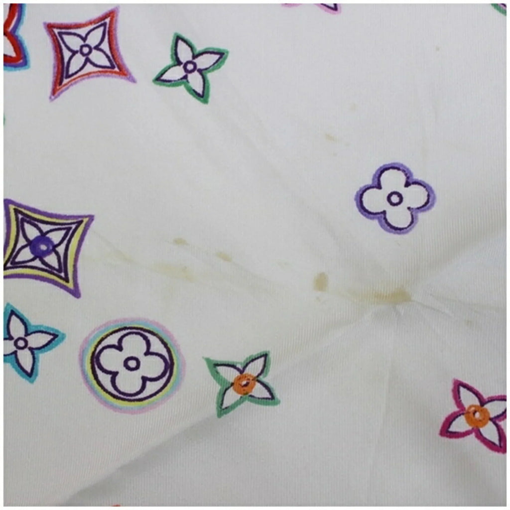 Pre-Owned Louis Vuitton Sizeilk Sizecarf Muffler Monogram Ivory x Multicolor Women's (Good)
