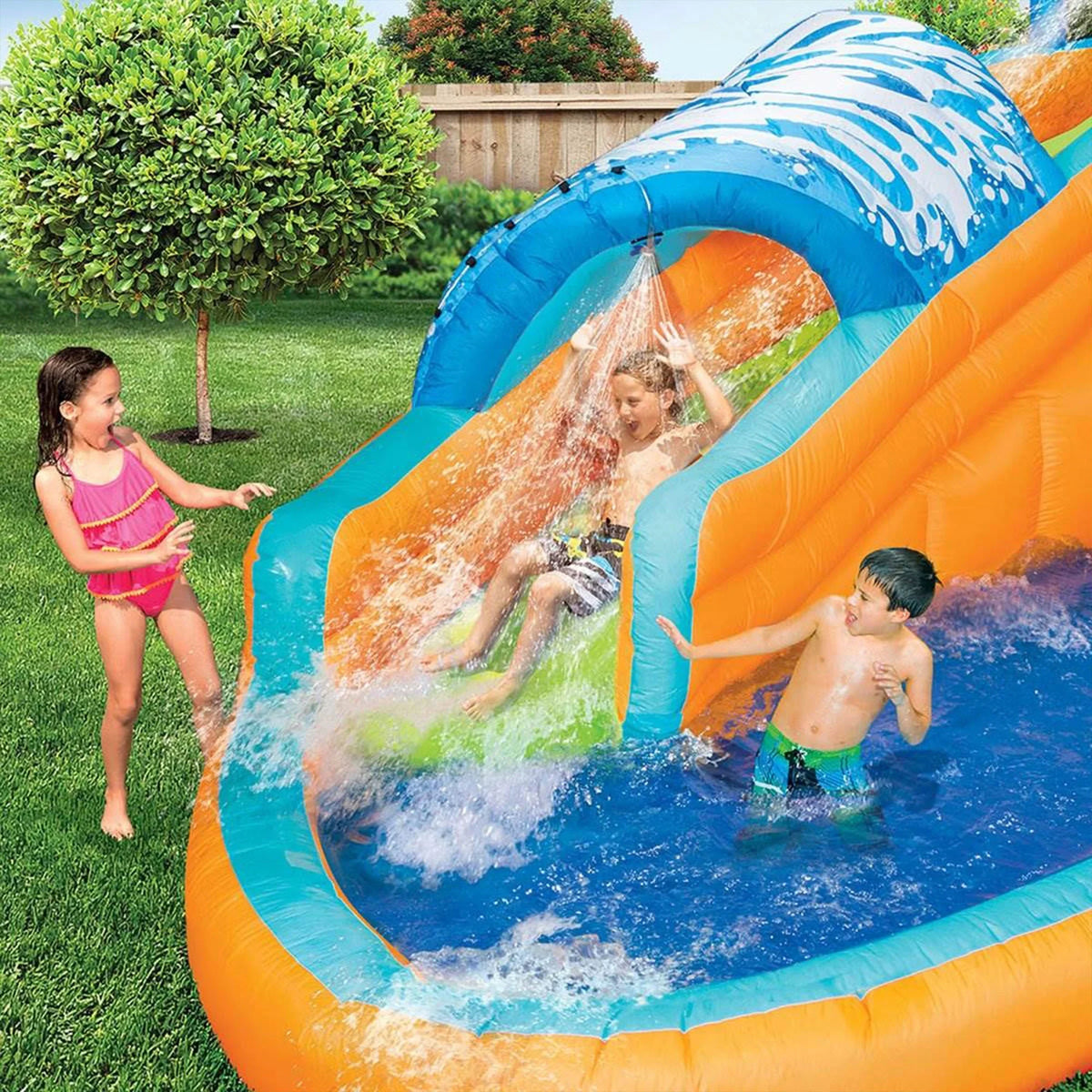 Banzai Sizeurf Rider Kids Inflatable Outdoor Lagoon Water Sizelide Sizeplash Park