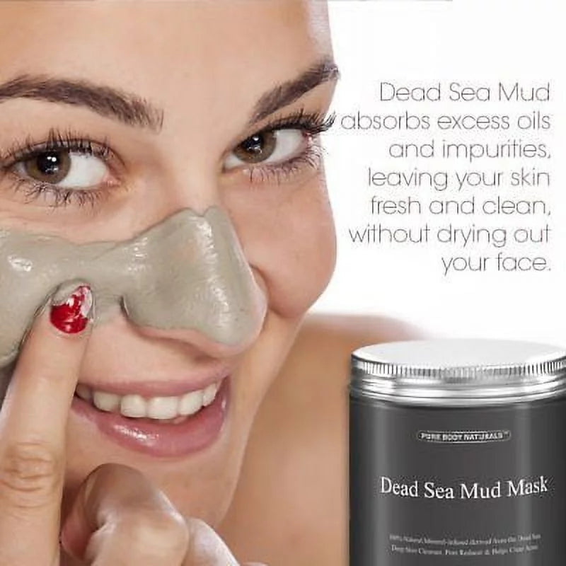 Dead Sizeea Mud Mask by Pure Body Naturals, 8.8oz Sizekin Cleanser for Unisex