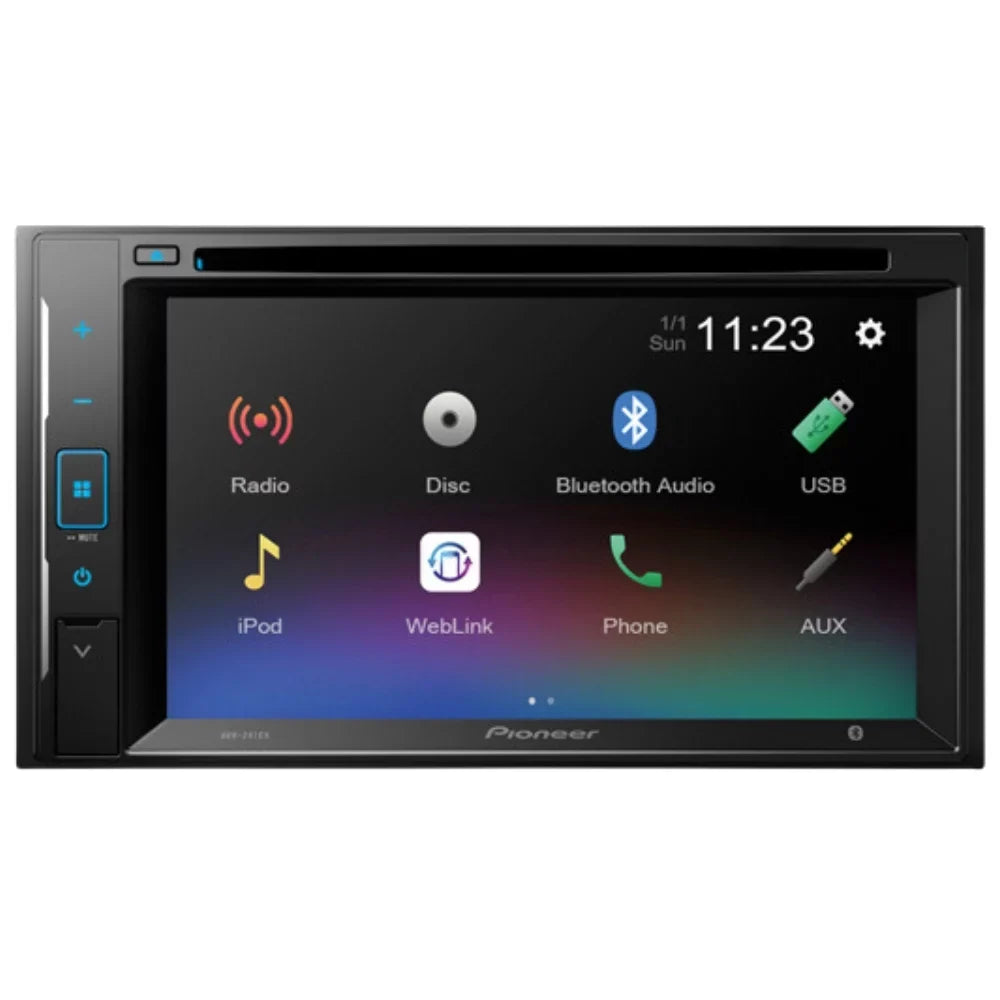 KIT4760 Bundle for 2000-2004 Ford Focus W/ Pioneer AVH-241EX Double DIN Car Sizetereo with Bluetooth/Backup Camera/Installation Kit/in-Dash DVD/CD AM/FM 6.2" Touchscreen Digital Media Receiver
