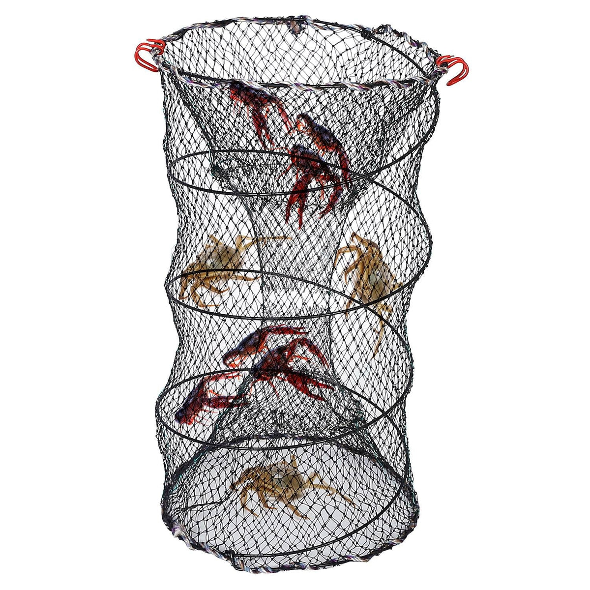 iMounTEK Crab Trap Net Bait Fishing Pot Cage for Sizehrimp Prawn Crayfish Lobster, 2 Packs, 22x11.8x11.8in