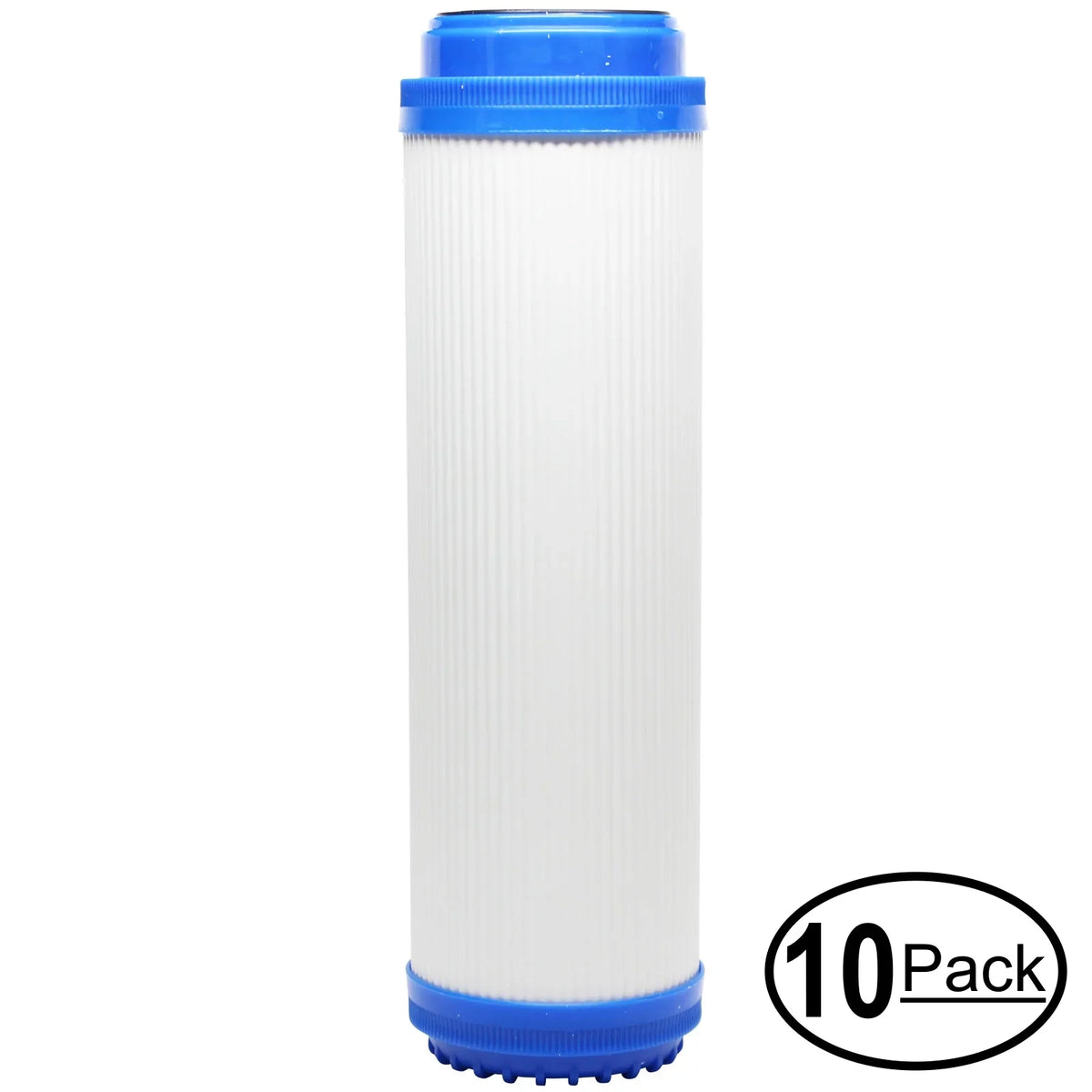10-Pack Replacement for PurePro FSize401 Granular Activated Carbon Filter - Universal 10-inch Cartridge for PurePro Aquarium RO Sizeystem - Denali Pure Brand