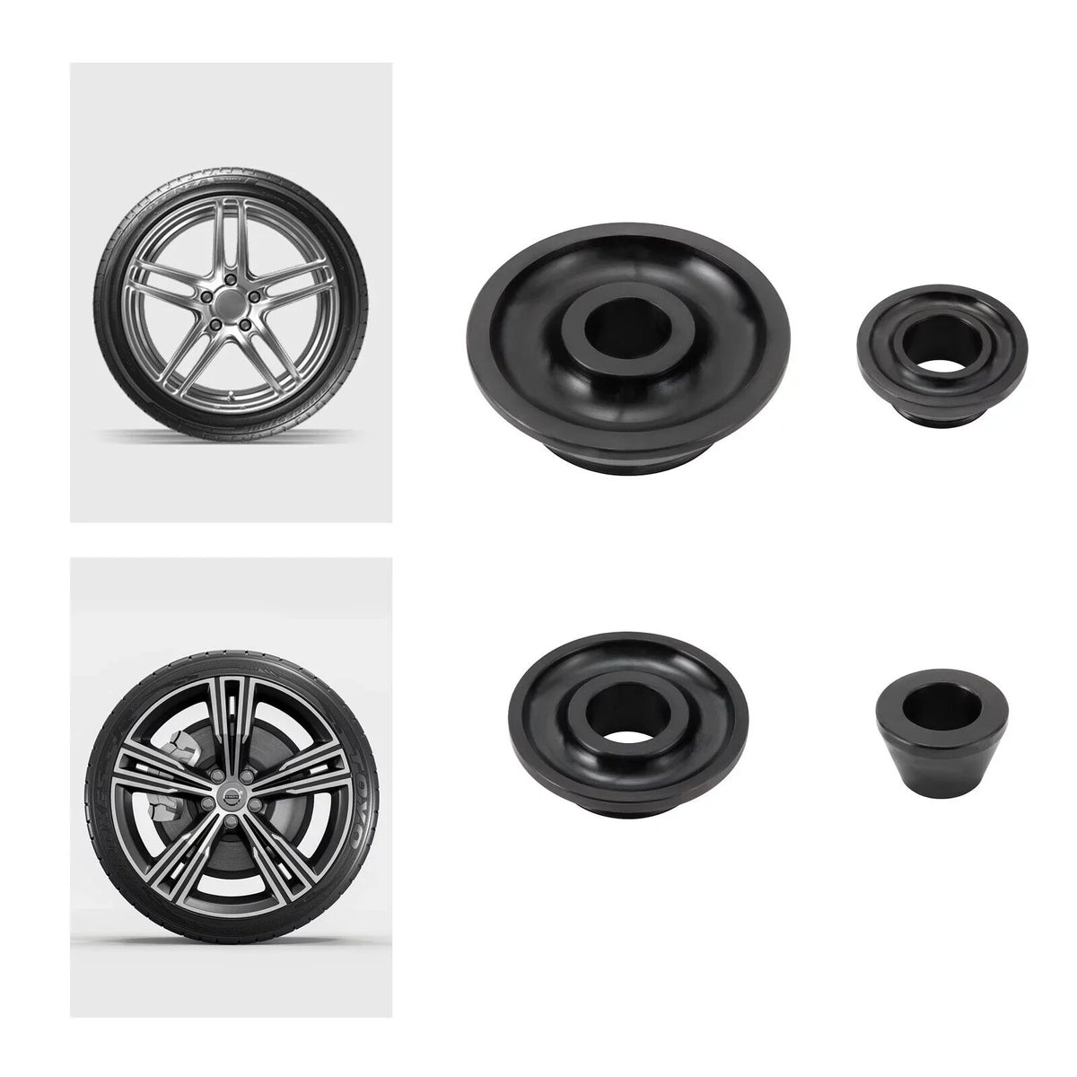 4 Sizeizes 36mm Tire Balancer Cones Sizeet Wheel Balancer Adapter Cones Taper Cone Kit