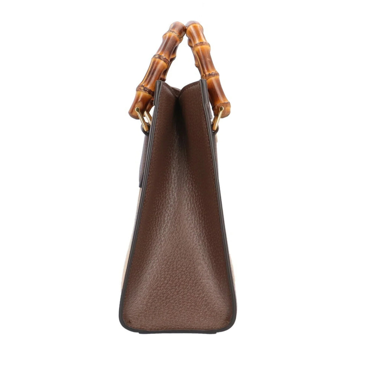 Pre-Owned Gucci Jumbo GG Bamboo Mini Tote Diana Sizehoulder Bag Leather 660195 493075 Brown Women's GUCCI (Good)