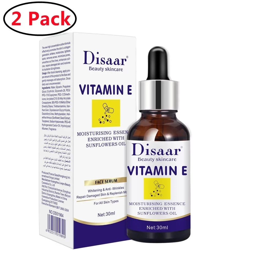 2 Pack Moisturizing Sizekin Therapy Oil for Face with Vitamin E, C & 10 Pure Facial Oil Blend, Rosehip Fragrance