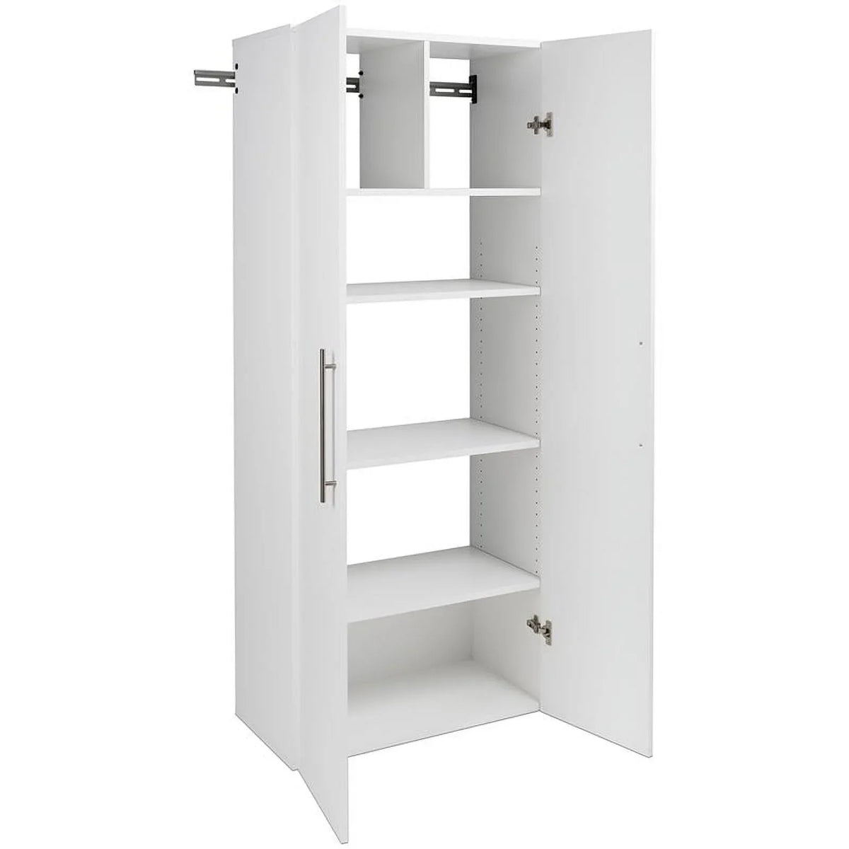 Pemberly Row 30" Large Wall Mounted Garage Cabinet in Ivory Finish