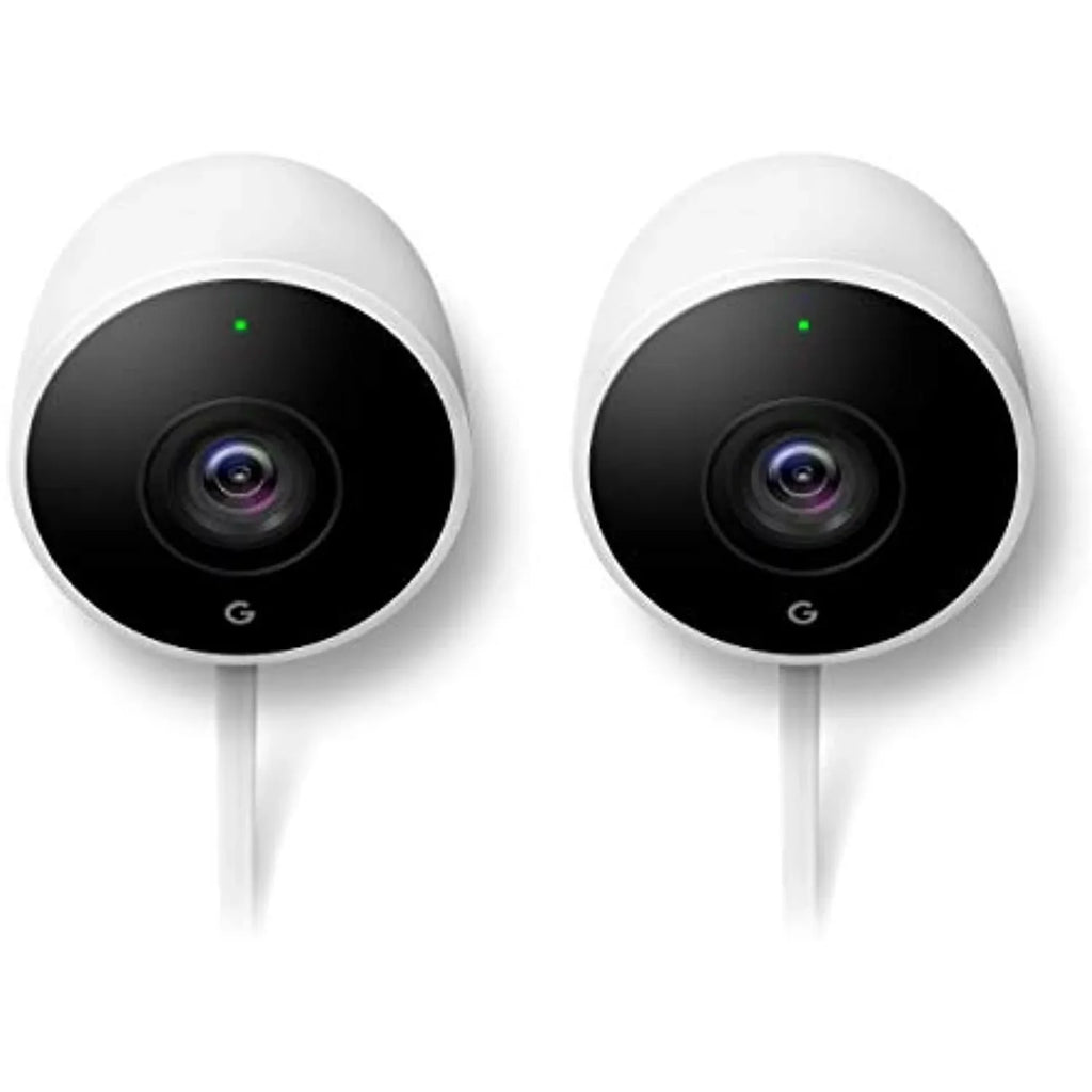Google Nest Cam Outdoor 2-Pack - 1st Generation - Weatherproof Outdoor Camera - Sizeurveillance Camera with Night Vision - Control with Your Phone