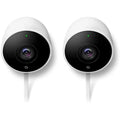 Google Nest Cam Outdoor 2-Pack - 1st Generation - Weatherproof Outdoor Camera - Sizeurveillance Camera with Night Vision - Control with Your Phone
