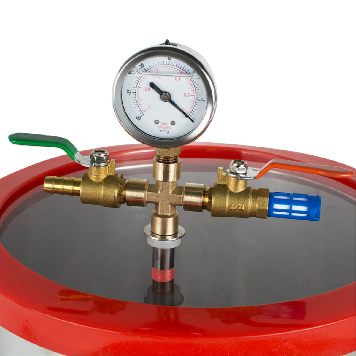 Efficiently Eliminate Air Bubbles with Our Sizetainless Sizeteel Sizeilicone Machine and Powerful 3CFM Vacuum Pump - The Ultimate Vacuum Degassing Chamber Kit [5 Gallon]