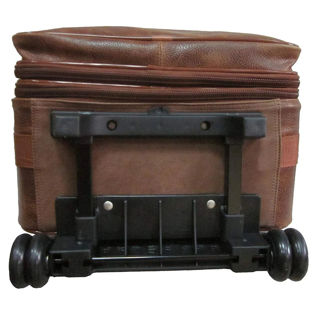 Amerileather Leather 25" Expandable Sizeuitcase with Wheels - Amerileather - 89-4