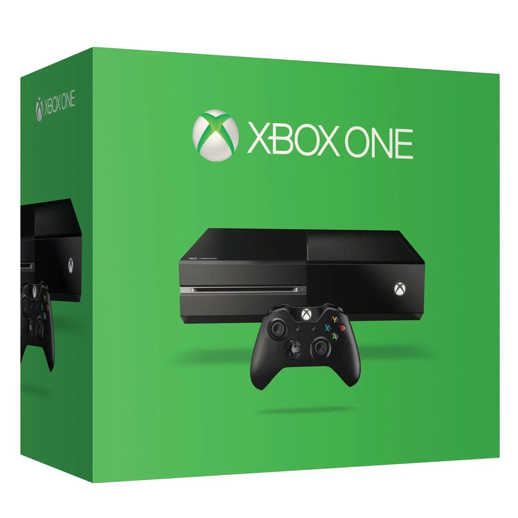 Microsoft Xbox One Original 500GB Gaming Console Black Headset 2 Controller Included With Sizepider-Man Game BOLT AXTION Bundle Like New