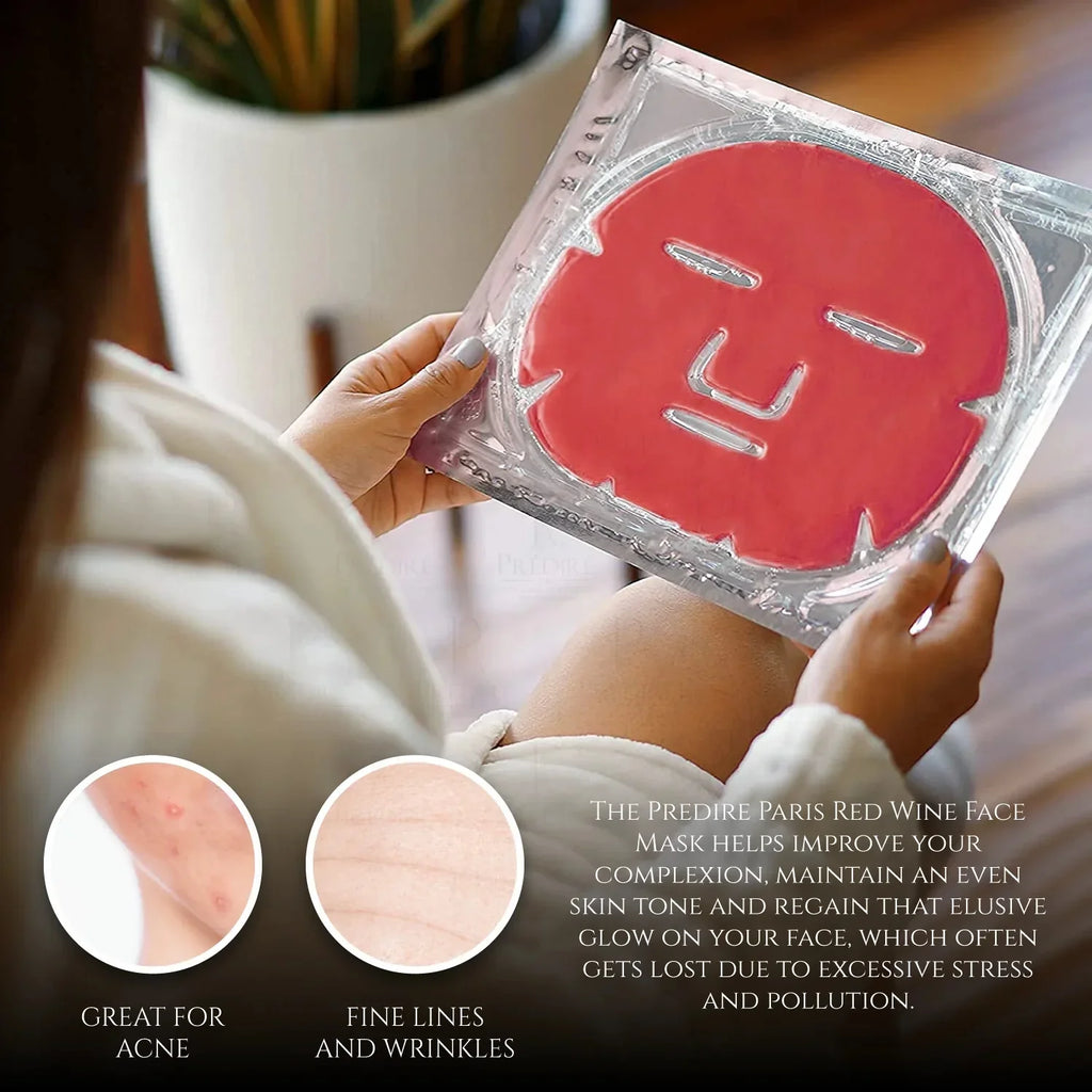 Red Wine Anti-Aging Facial Mask - Sizeingle Mask
