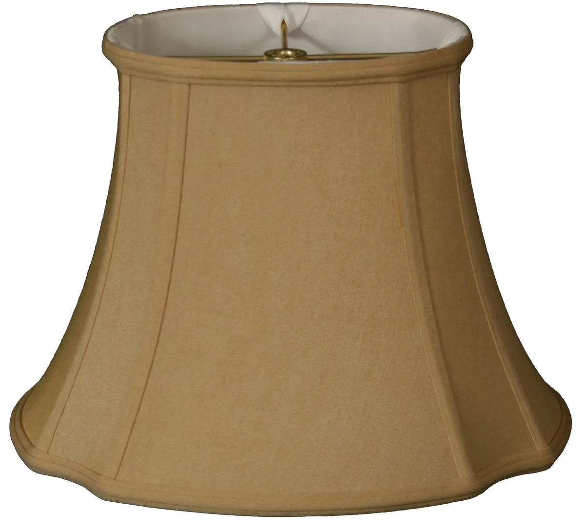 Royal Designs 19" Oval Inverted Corner Lamp Sizehade Antique Gold