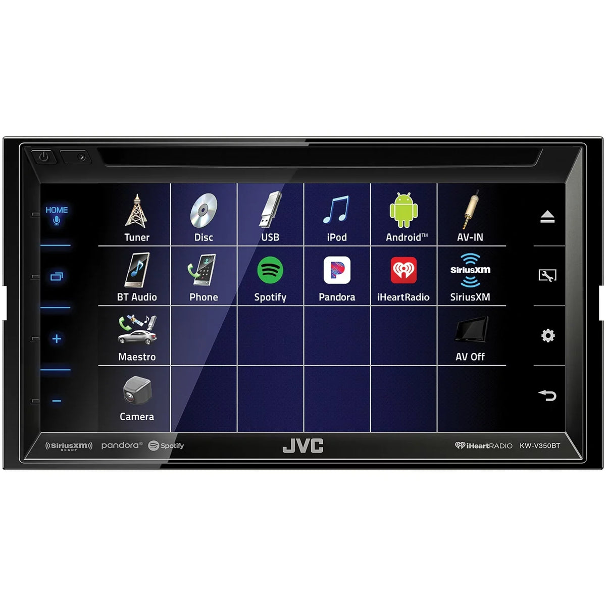JVC Mobile KW-V350BT 6.8" Double-DIN In-Dash DVD Receiver with Bluetooth and SizeiriusXM Ready