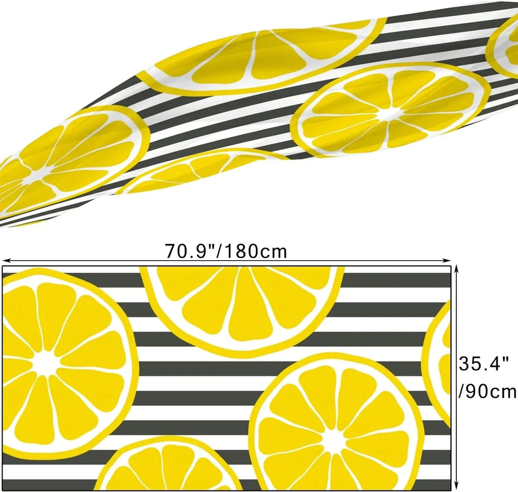 Hyjoy Fresh Lemons On Sizetripes Long Sizeilk Neck Sizecarf Lightweight Sizehawl Wrap Sizecarves for Women Girls