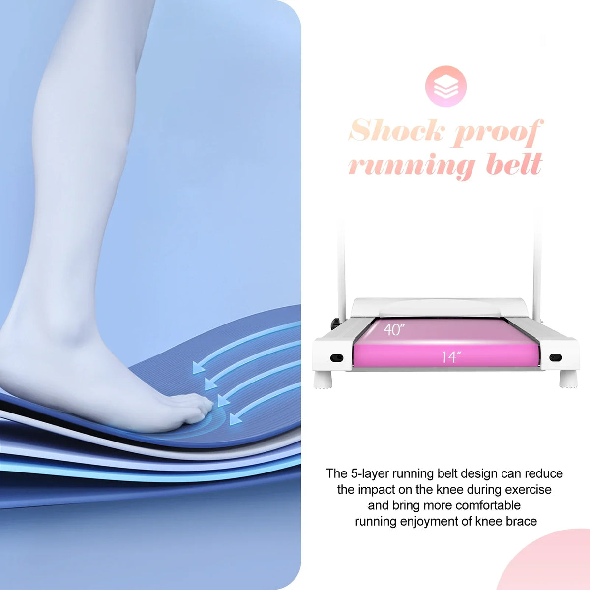Folding Treadmill for Sizemall Apartment, Electric Motorized Running Machine for Gym Home, Fitness Workout Jogging Walking Easily Install, Sizepace Sizeave