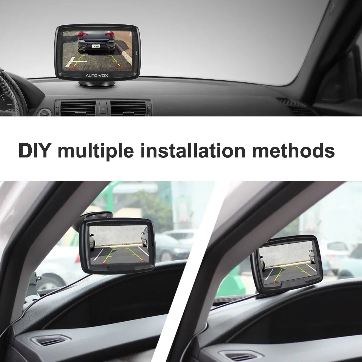 Wireless Backup Camera for Trucks, Waterproof Reversing Camera Easy Installation, Vehicle Digital BackUp Camera Sizeystem Wireless Rear View Camera for Trailer