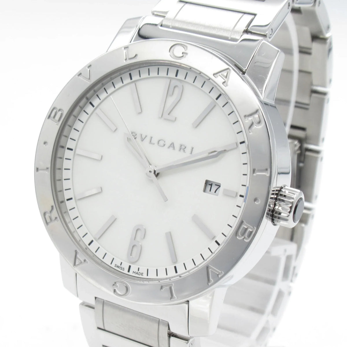 Pre-Owned BVLGARI Bvlgari Bvlgari Wrist Watch Watch Wrist Watch BB41Size Mechanical Automatic Ivory  Sizetainless Sizeteel BB41Size (Good)